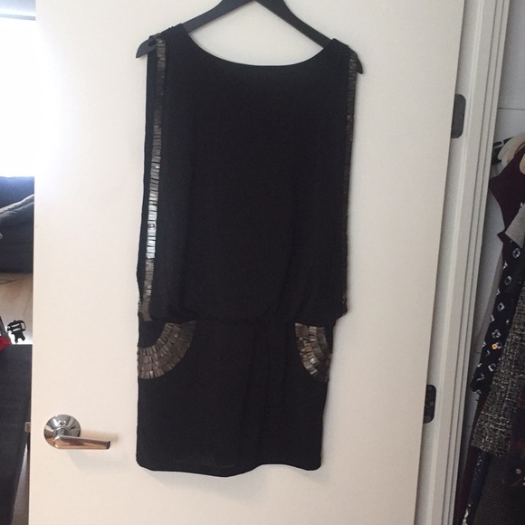 Fora Drop Waist Sequin detail Dress - Picture 4 of 4